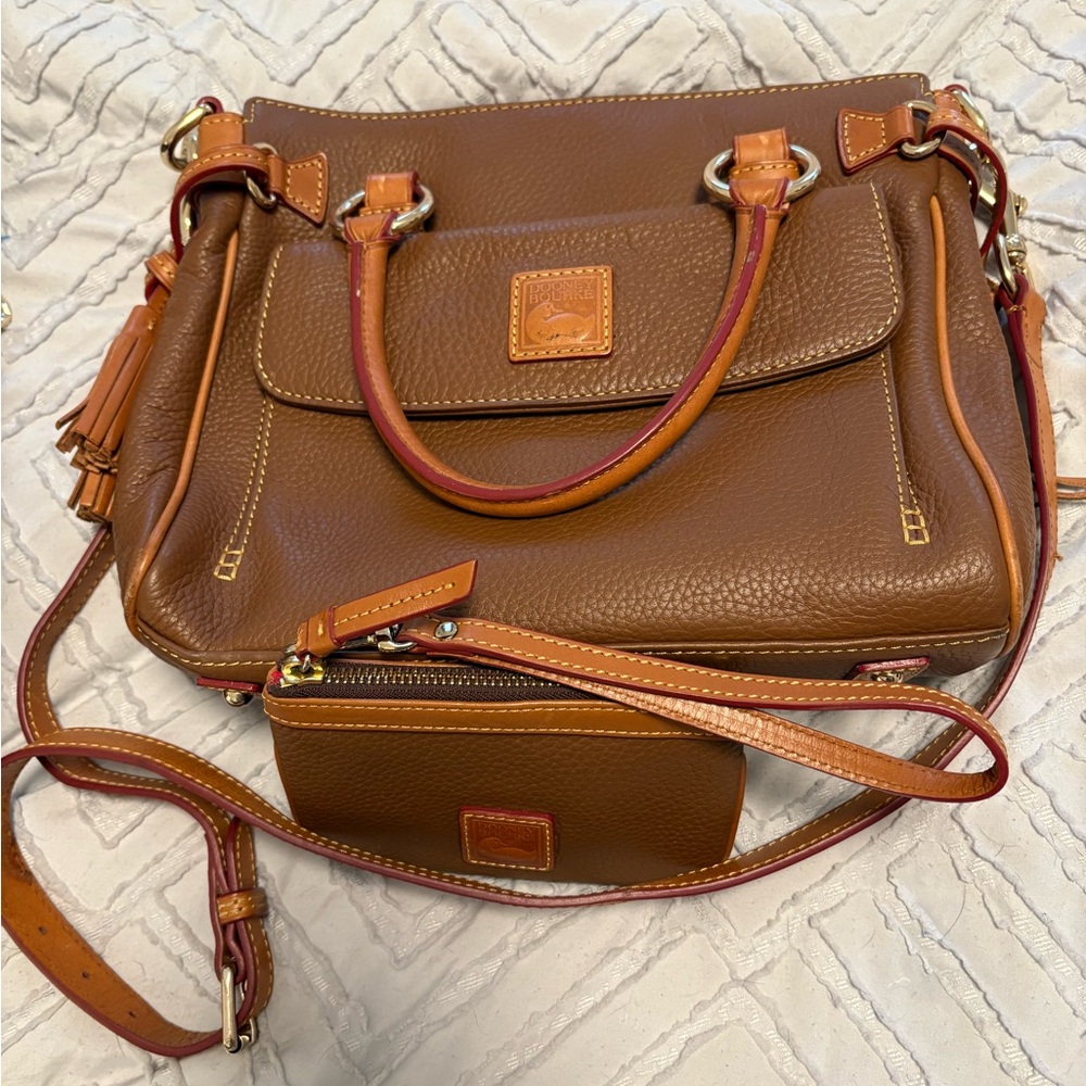 Dooney & Bourke Brown Leather Satchel